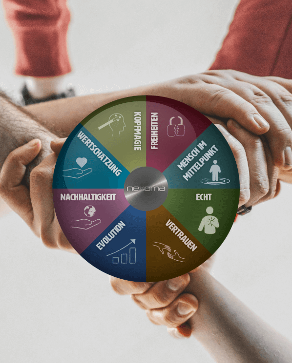 nexoma Hände halten nexoma-DNA