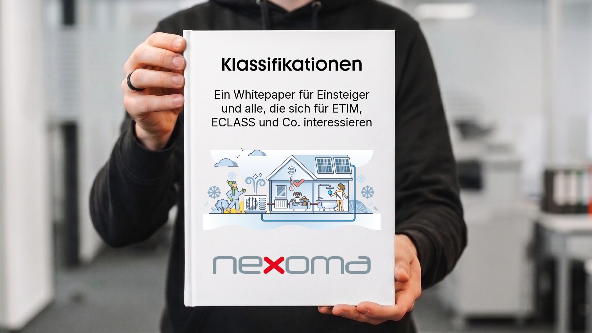 Whitepaper-Download "Klassifikationen: Ein Whitepaper für Einsteiger und alle, die sich für ETIM, ECLASS und Co. interessieren" von nexoma